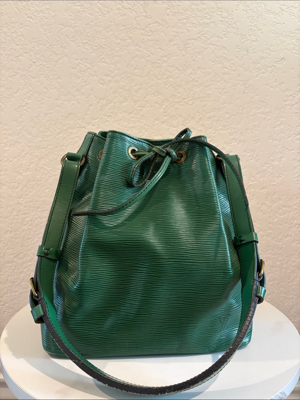 Louis Vuitton Epi A21920 Leather Bucket Green
